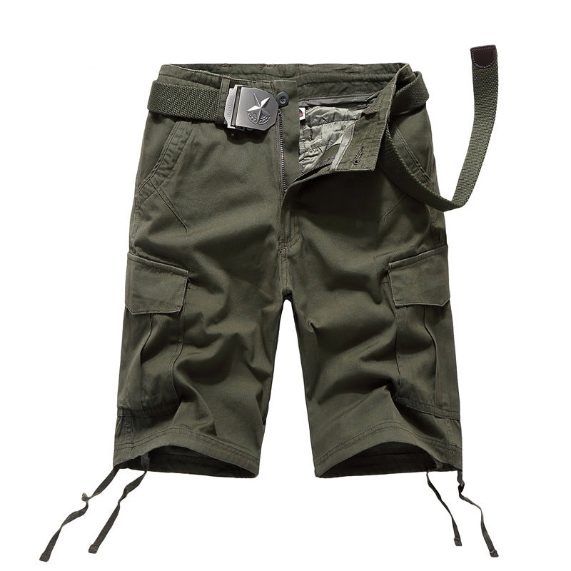 Men's Outdoor Camo Sports Shorts, fabric detail