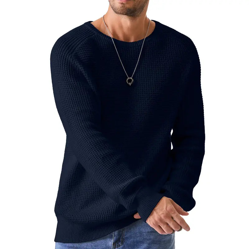 Men's Crewneck Sweater - Soft Casual Pullover