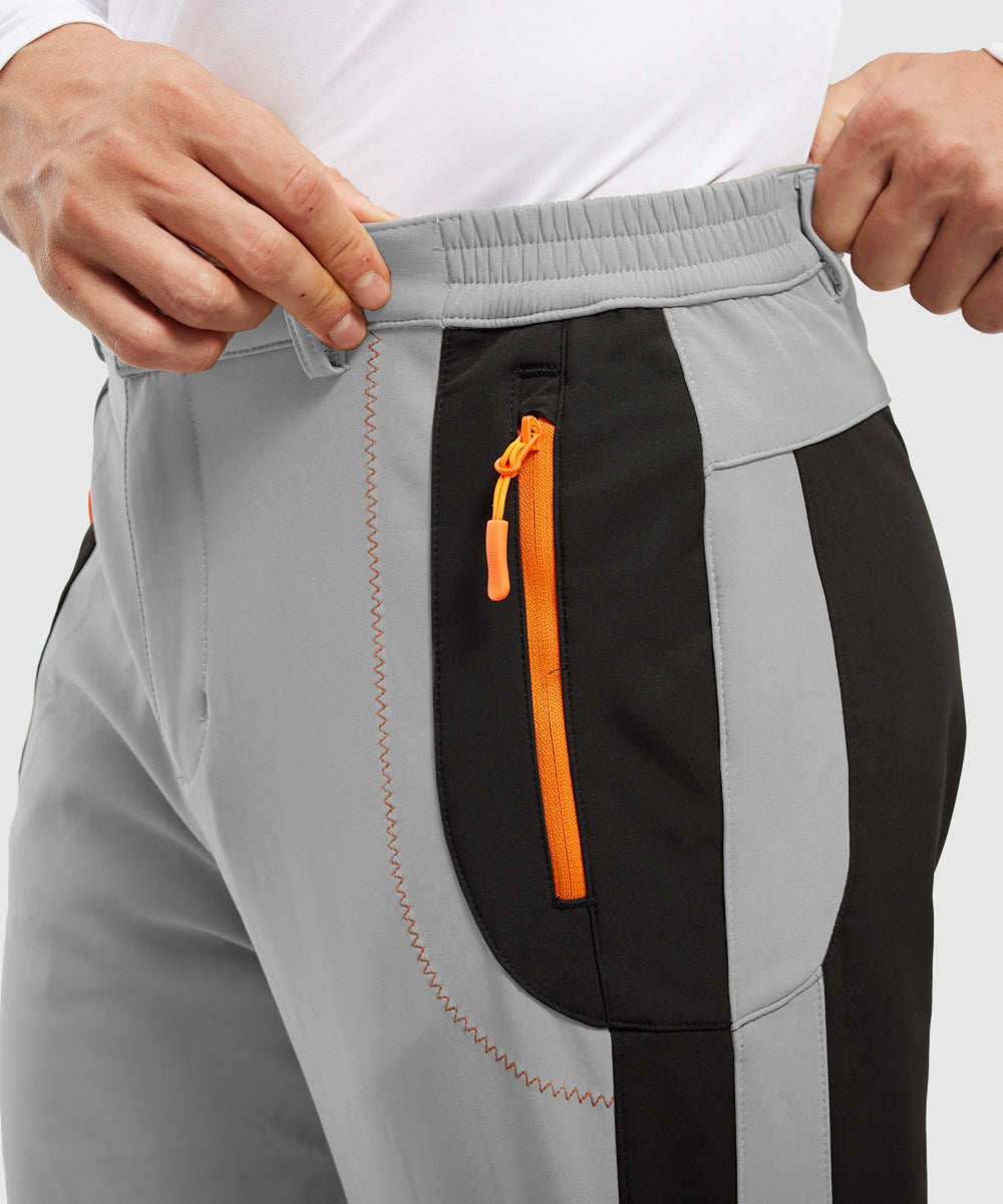 Men's Water-Resistant Fleece-Lined Snow Ski Pants, pocket detail