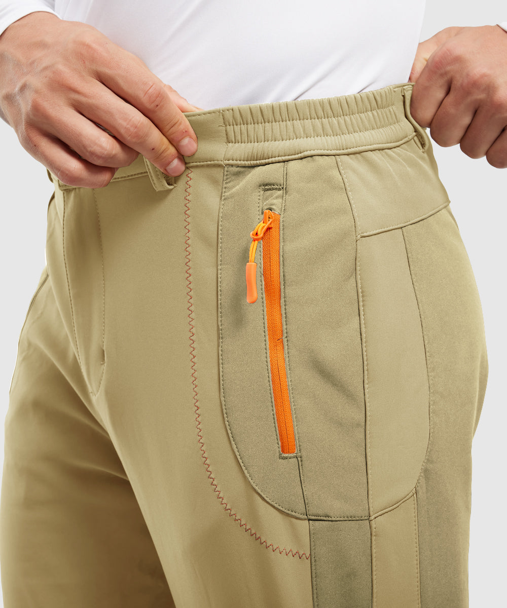 Men's Water-Resistant Fleece-Lined Snow Ski Pants, styling detail