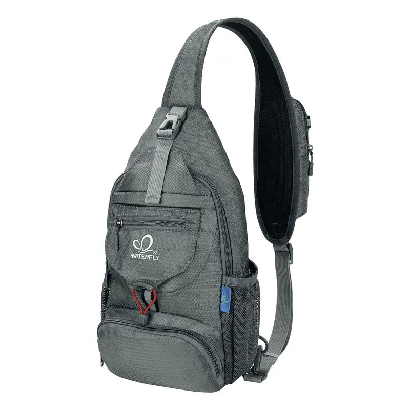 Packable Nylon Sling Backpack – Lightweight Crossbody Chest Bag for Hiking & Travel