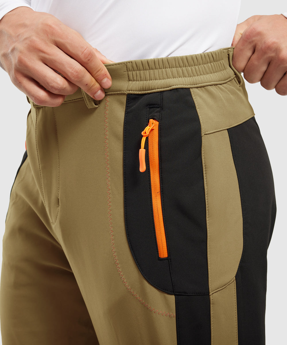 Men's Water-Resistant Fleece-Lined Snow Ski Pants, styling detail