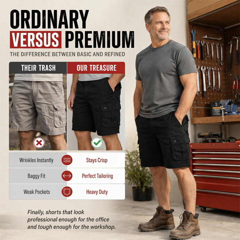 🩳50% OFF🏕️Men's Outdoor Cargo Shorts – Multi-Pocket & Breathable