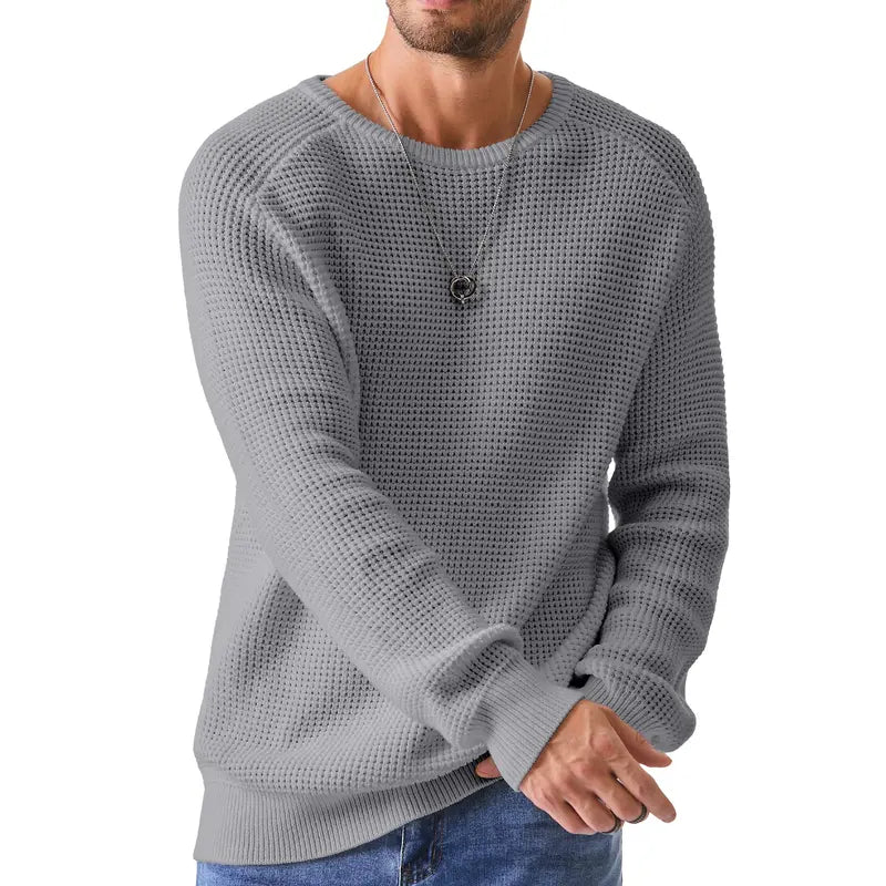 Men's Crewneck Sweater - Soft Casual Pullover