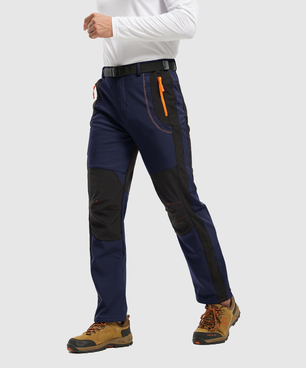 Men's Water-Resistant Fleece-Lined Snow Ski Pants, side view