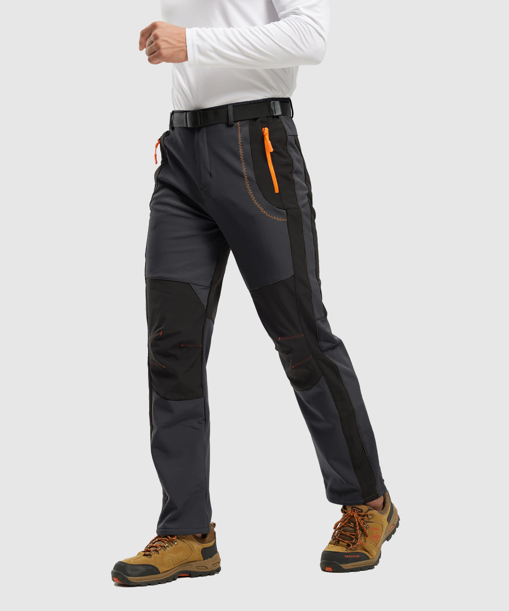 Men's Water-Resistant Fleece-Lined Snow Ski Pants, side view