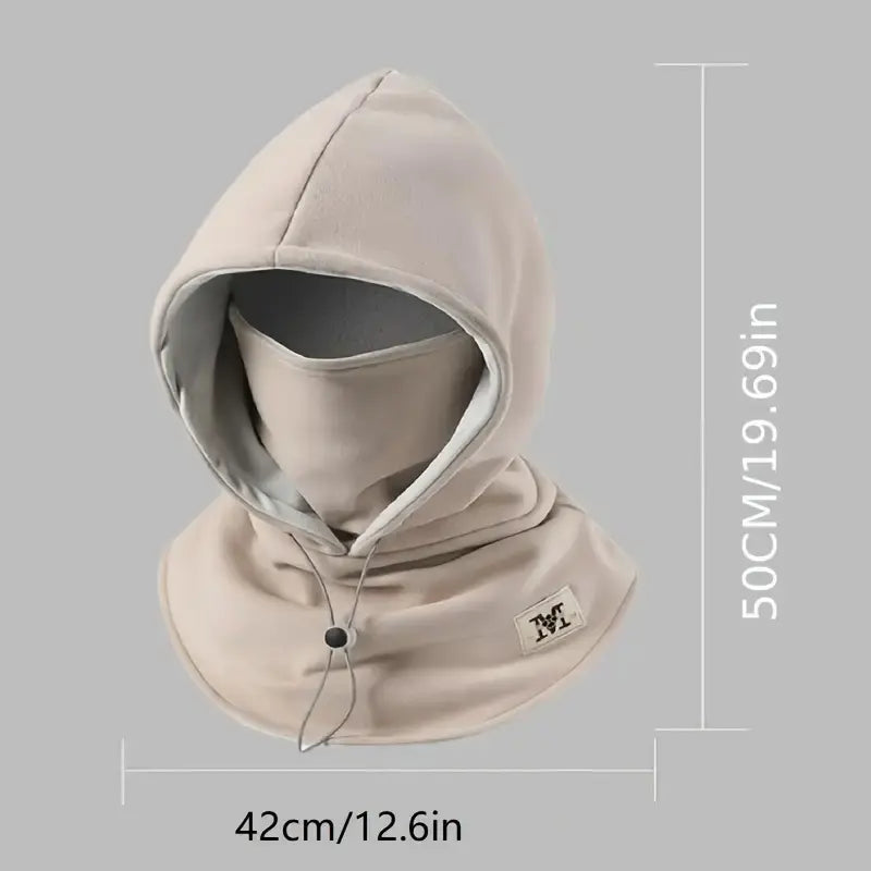 One-piece Flannel Warm Mask Hat for Cycling