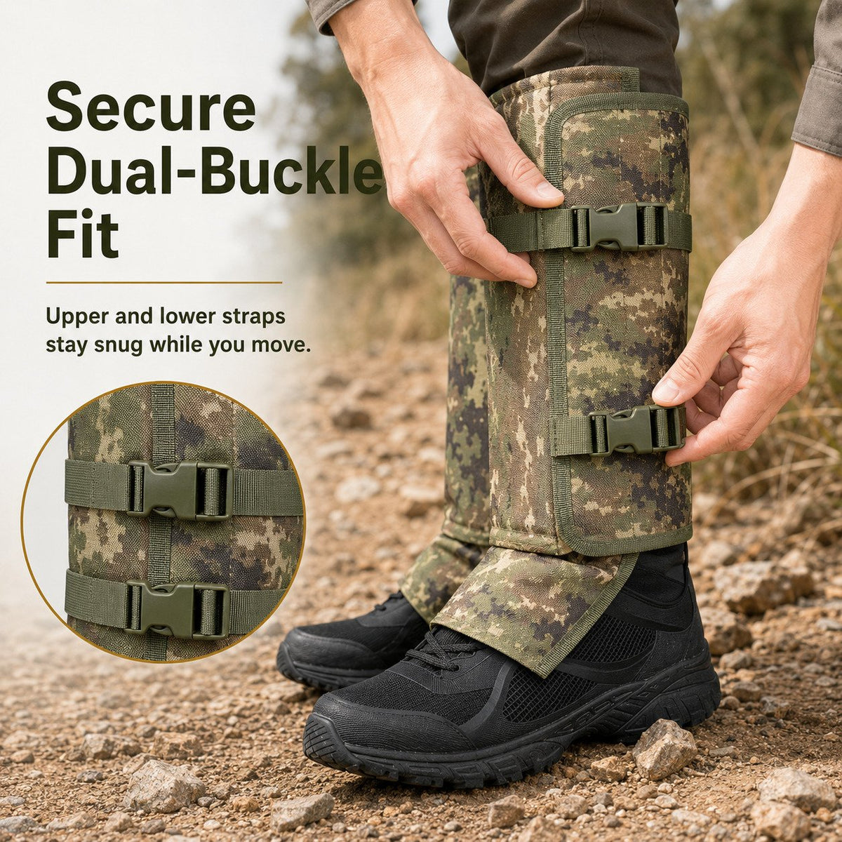 Snake Guard Gaiters – Puncture-Resistant Leg Protection for Hunting & Hiking