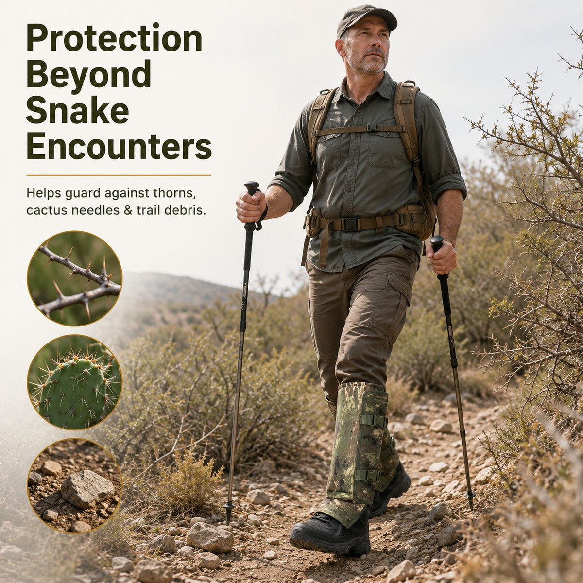 Snake Guard Gaiters – Puncture-Resistant Leg Protection for Hunting & Hiking