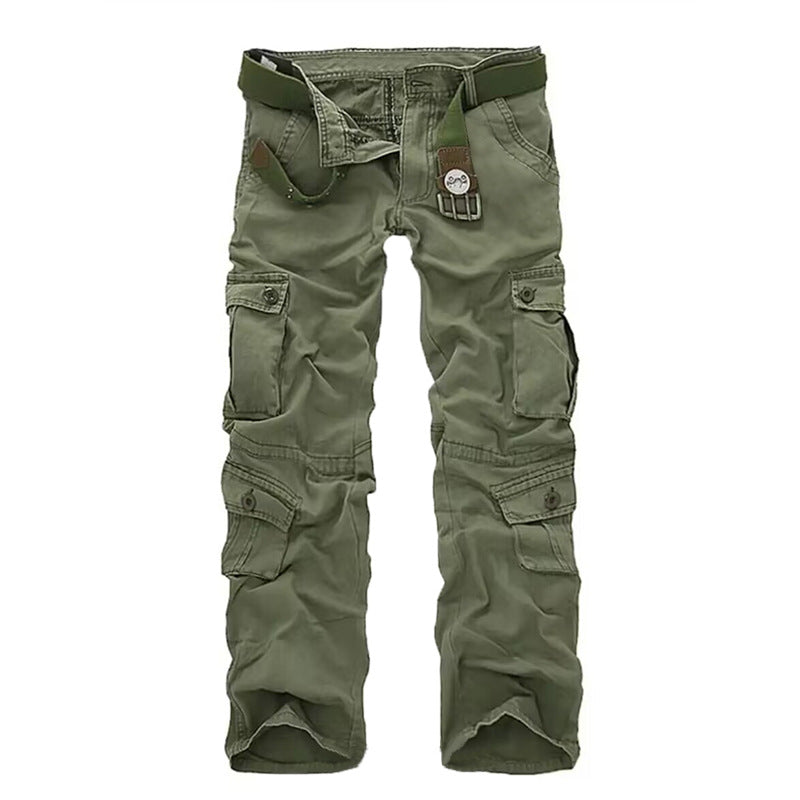 Men's Camo Tactical Multi-Pocket Cargo Pants, fit view