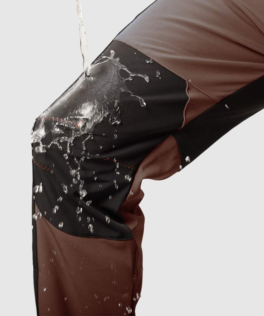 Men's Water-Resistant Fleece-Lined Snow Ski Pants, size and color chart