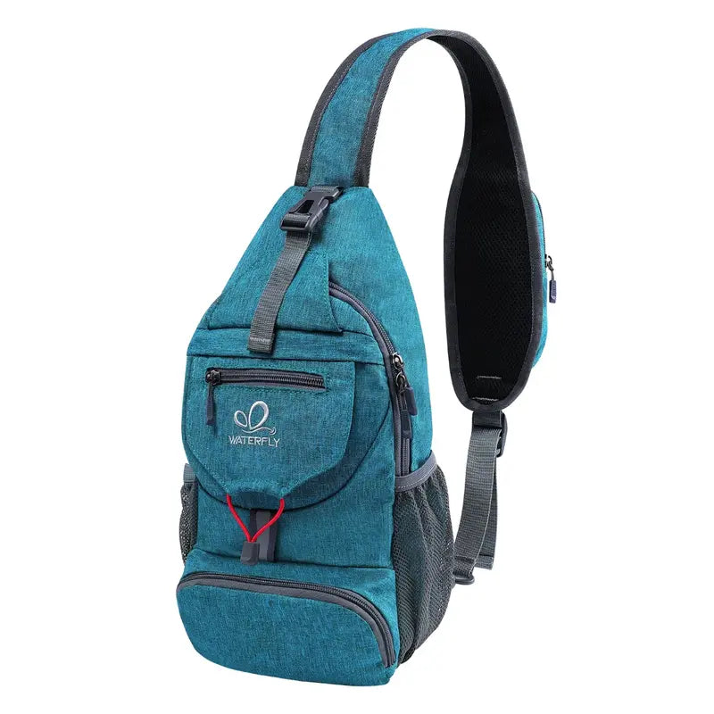 Packable Nylon Sling Backpack – Lightweight Crossbody Chest Bag for Hiking & Travel