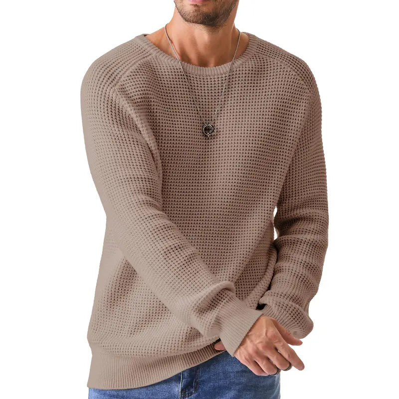 Men's Crewneck Sweater - Soft Casual Pullover