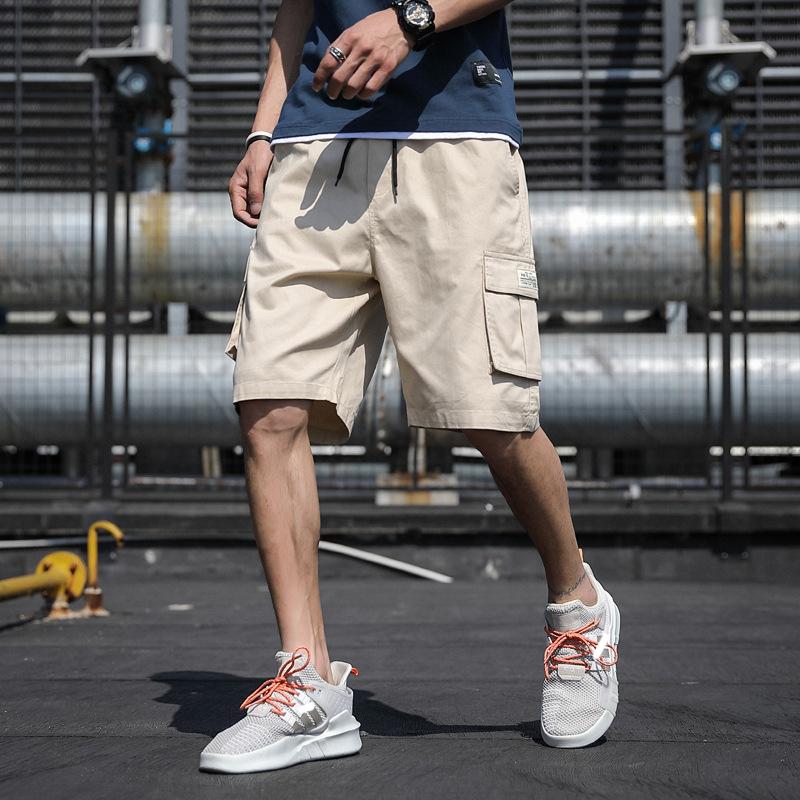 Men's Plus Size Camo Cargo Shorts, front view