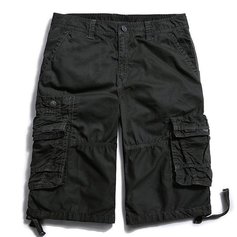 Men's Casual Outdoor Cotton Cargo Shorts, size and color chart