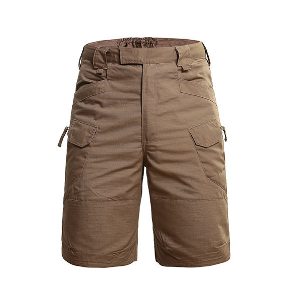 Men's Outdoor Plaid Shorts, waist detail