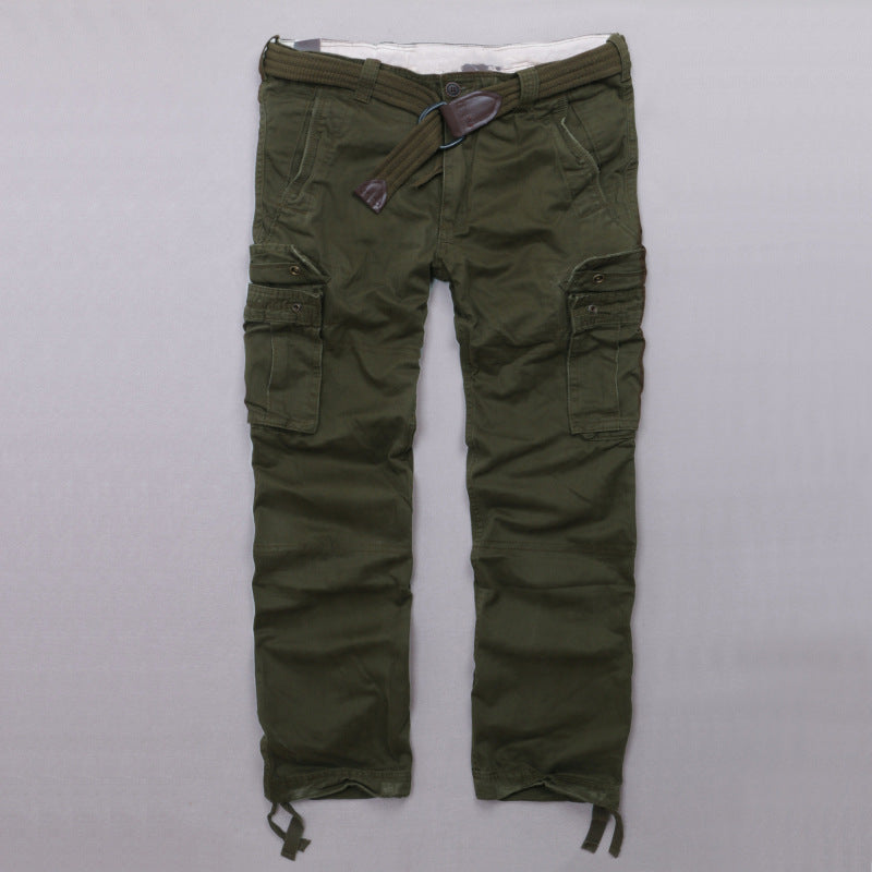 Casual Camo Military Multi-pocket Men's Straight Pants, color options