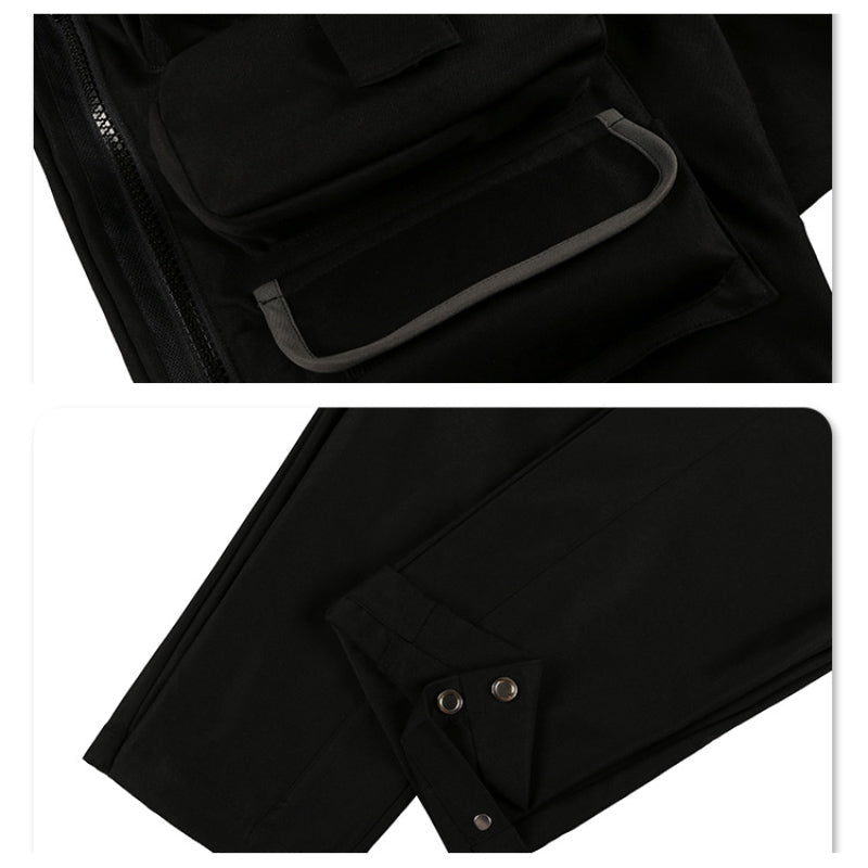 Men's Multi-Pocket Workwear Drawstring Trousers