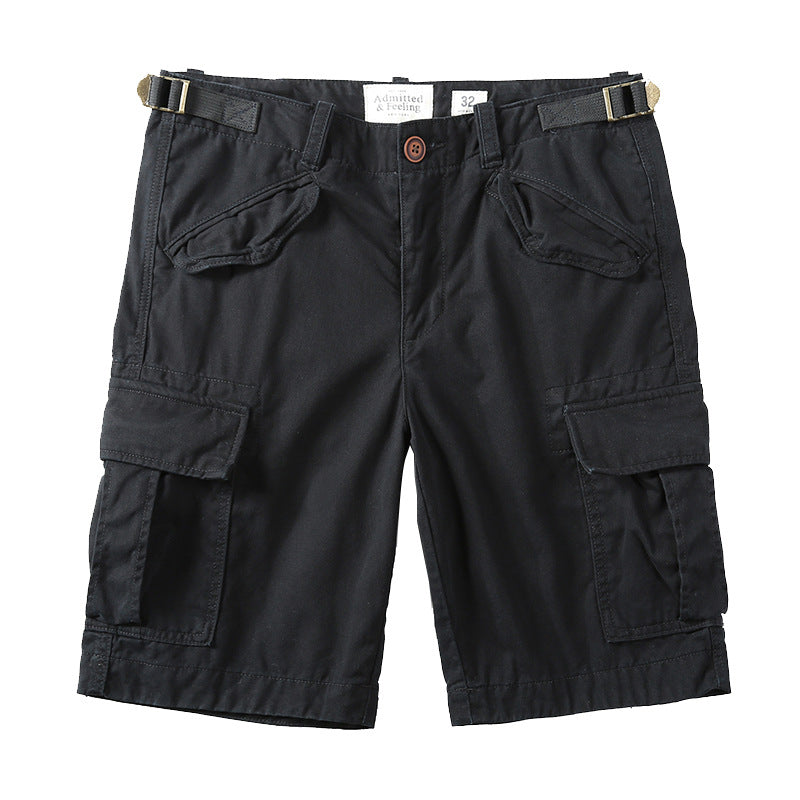 Men's Casual Camo Elastic Cargo Shorts, size and color chart