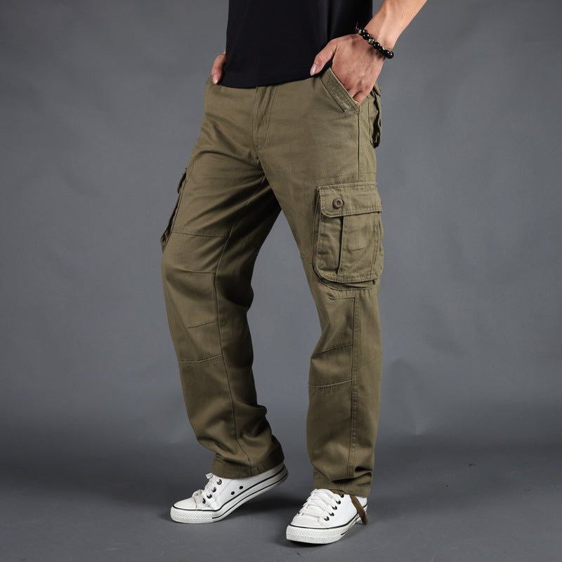 Men's Loose Multi-Pocket Cargo Pants, color options