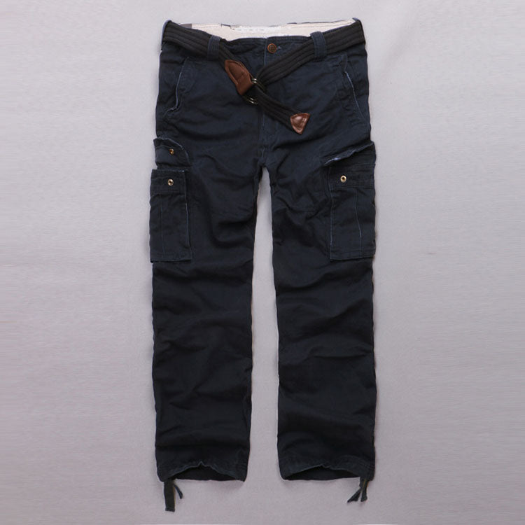 Casual Camo Military Multi-pocket Men's Straight Pants, size and color chart