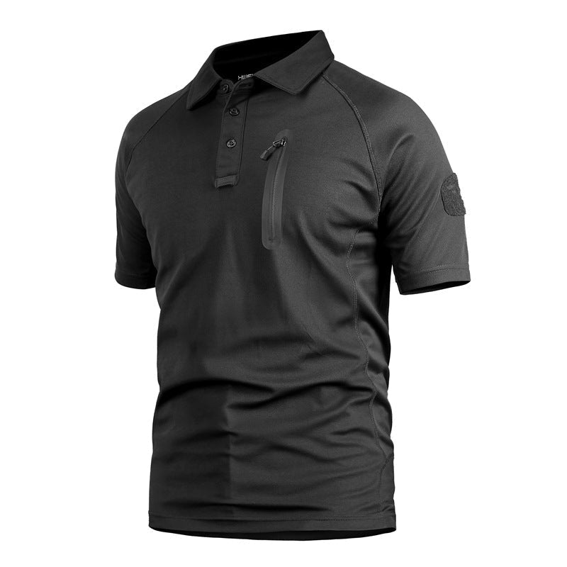 Men's Quick-Dry Short Sleeve Battle Top, front view