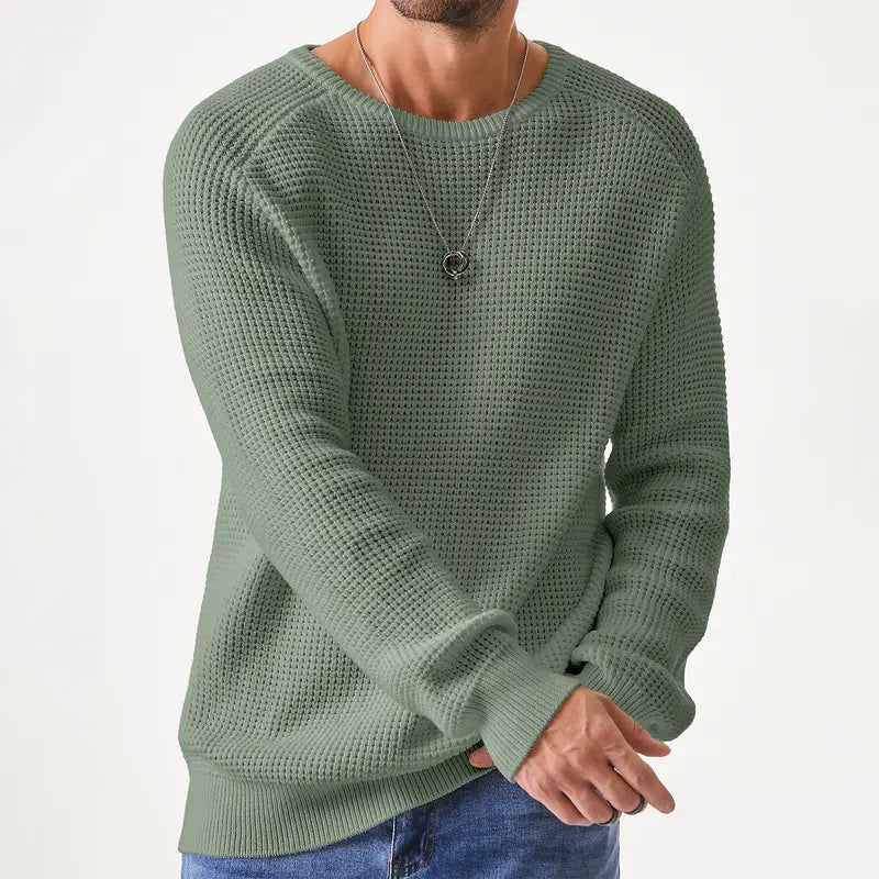 Men's Crewneck Sweater - Soft Casual Pullover