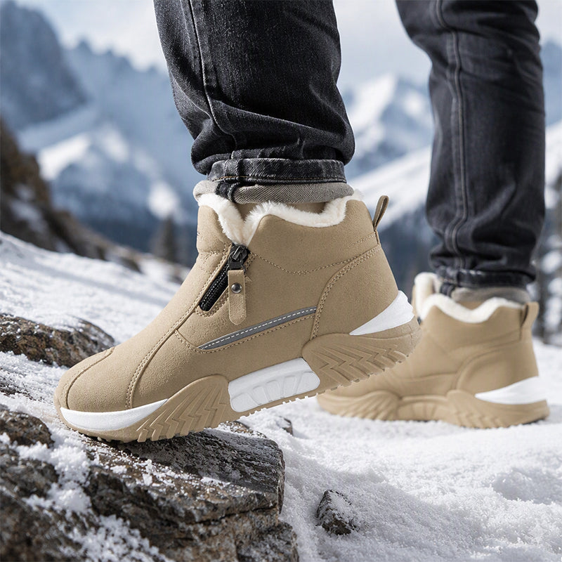 Men's Warm Fleece-Lined Winter Ankle Boots