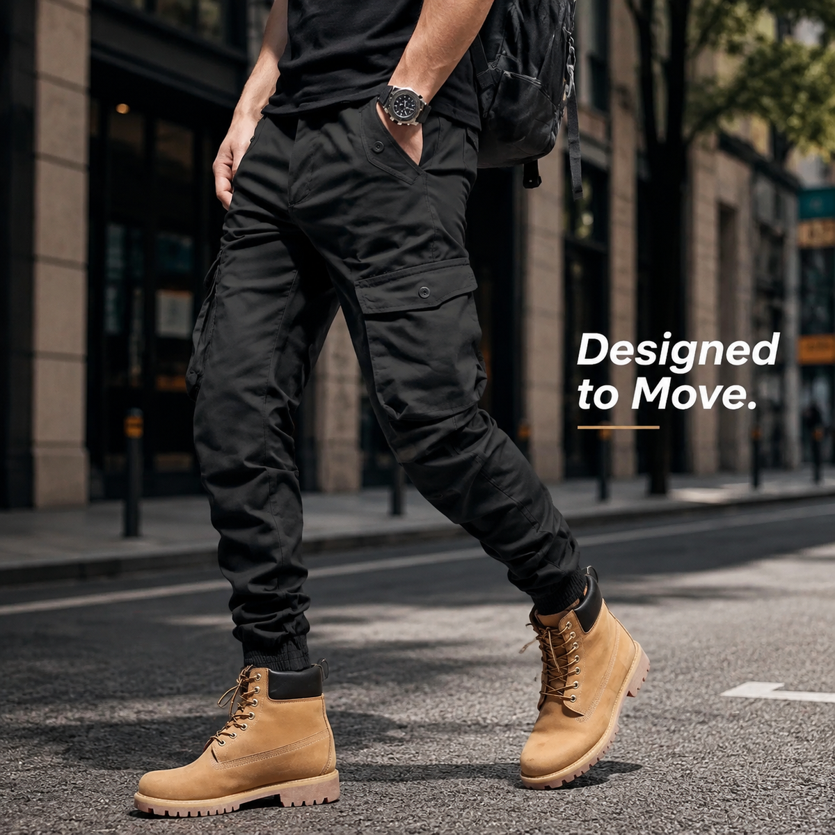 Men's Multi-Color Cargo Joggers Tactical Workwear