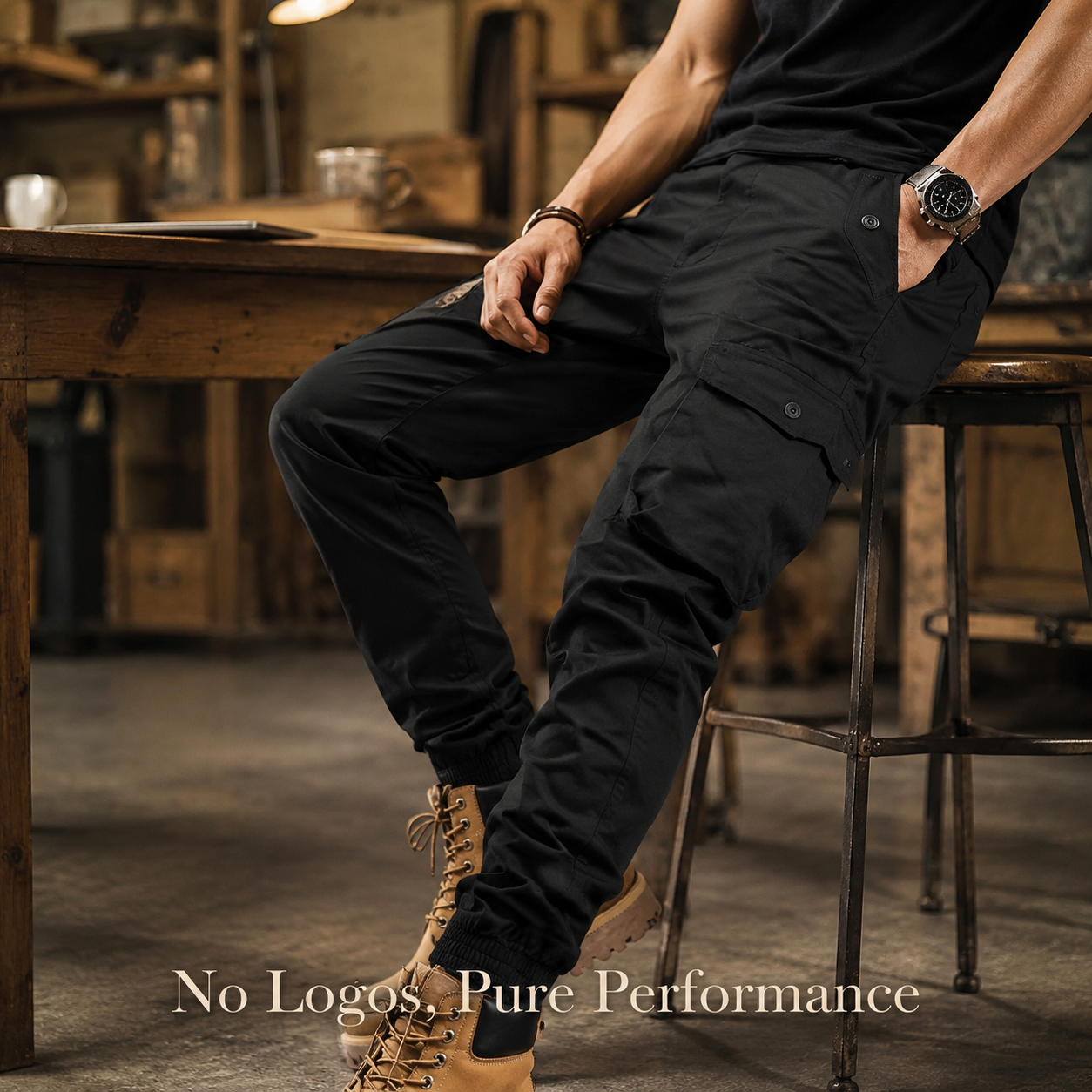 Men's Multi-Color Cargo Joggers Tactical Workwear