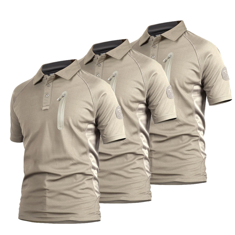 Men's Quick-Dry Short Sleeve Battle Top (3-Pack), pocket detail