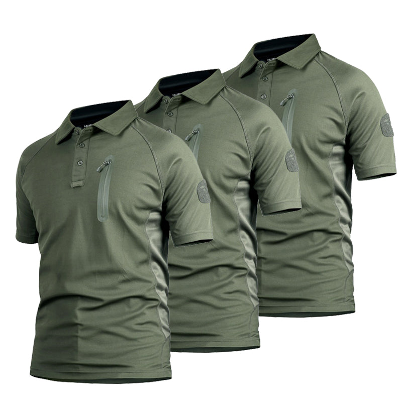 Men's Quick-Dry Short Sleeve Battle Top (3-Pack), color options