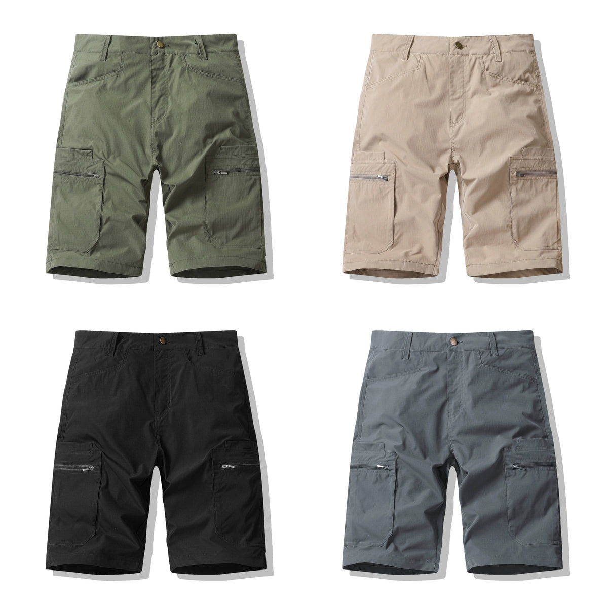 Men's Multi-Pocket Cargo Shorts Built Durable, Designed, detail view