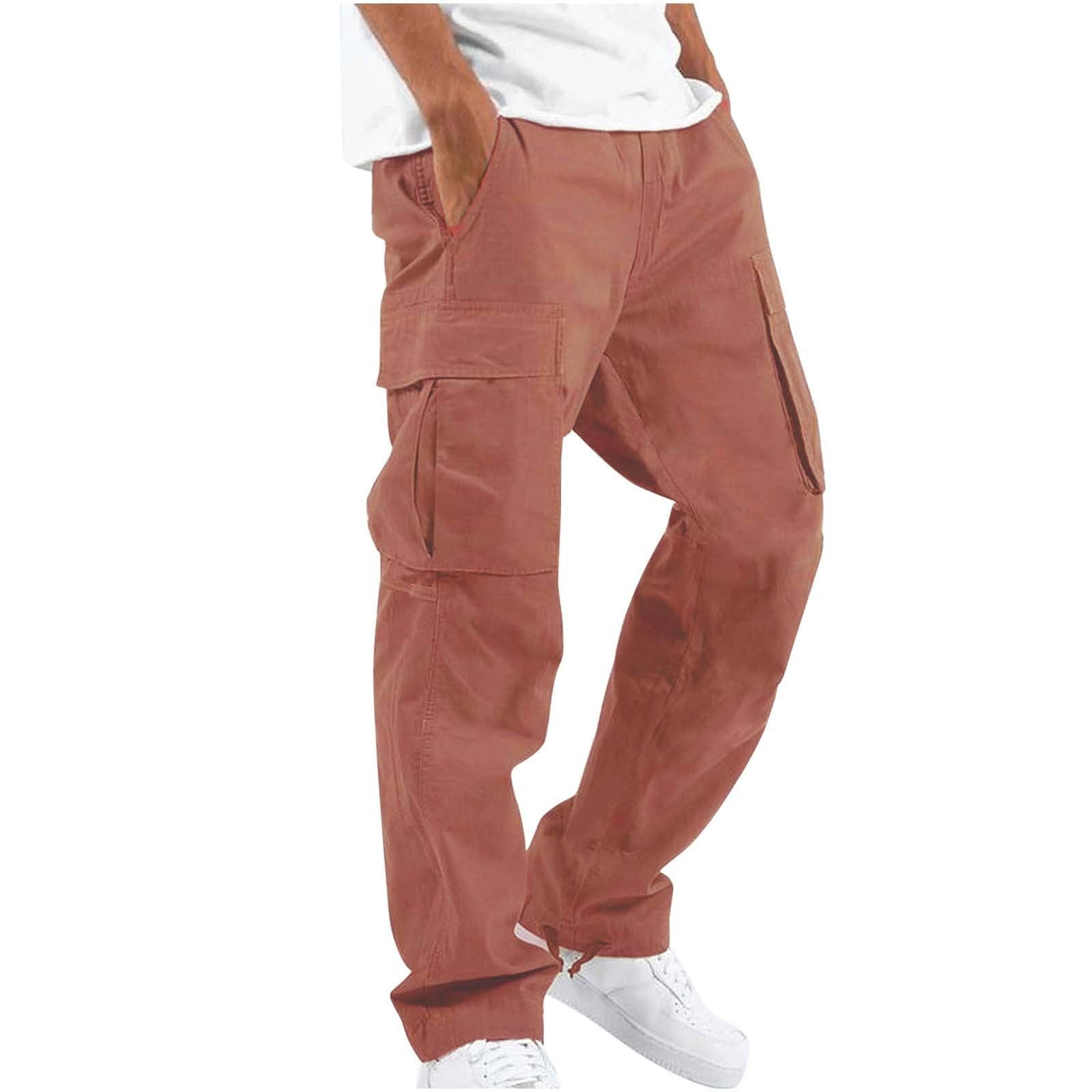 Men's Military-Inspired Multi-Pocket Cargo Pants, color options