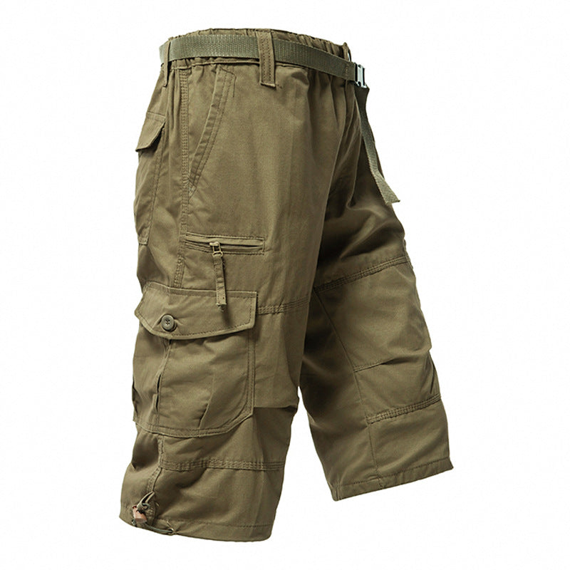 Men's Multi-Pocket Outdoor Cargo Shorts, worn lifestyle shot
