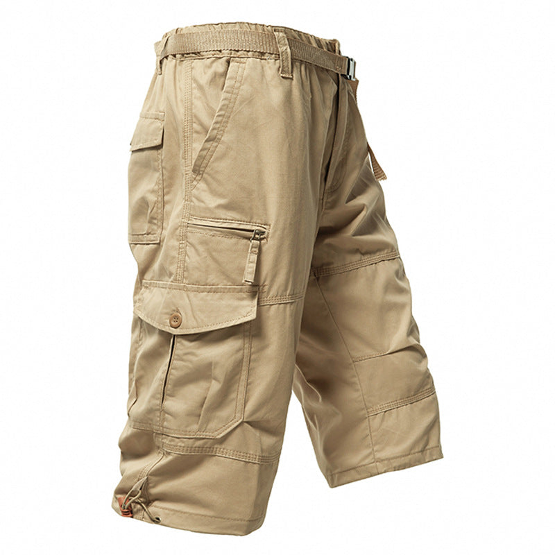 Men's Multi-Pocket Outdoor Cargo Shorts, fabric detail