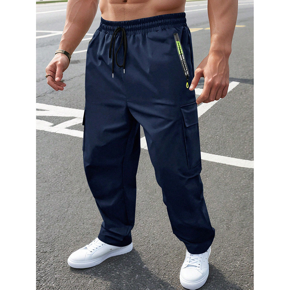 Men's Loose Straight-Leg Workwear Casual Pants