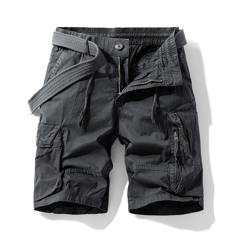 Men's Cotton Utility Cargo Shorts, pocket detail