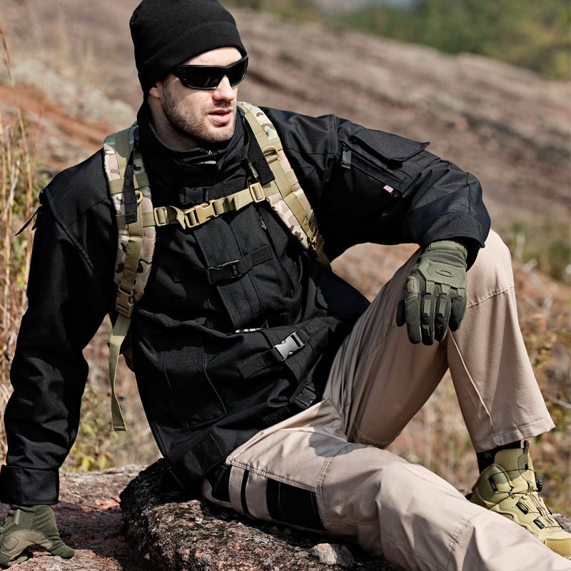 Men's Wear-Resistant Multi-Pocket Outdoor Training Pants