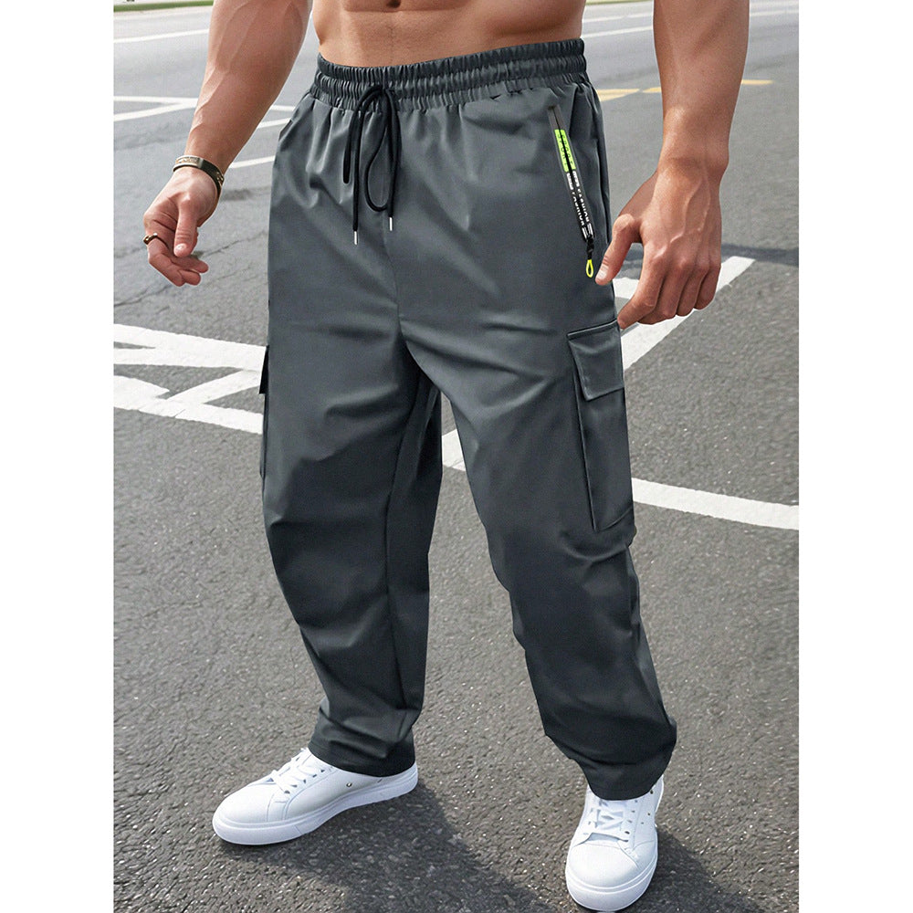 Men's Loose Straight-Leg Workwear Casual Pants