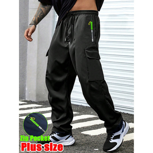 Men's Loose Straight-Leg Workwear Casual Pants