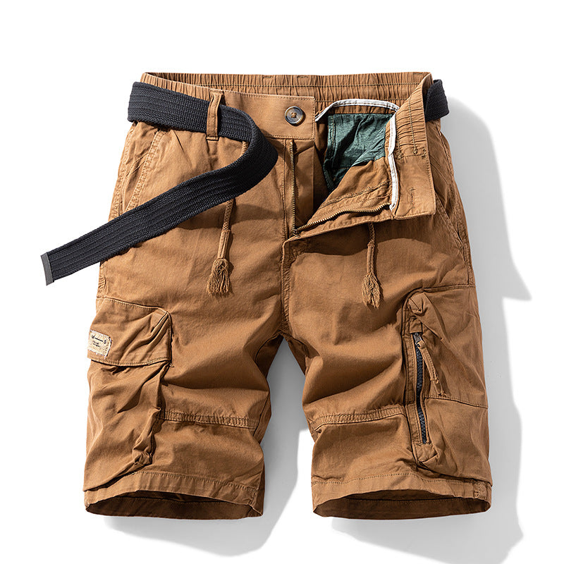 Men's Cotton Utility Cargo Shorts, fabric detail
