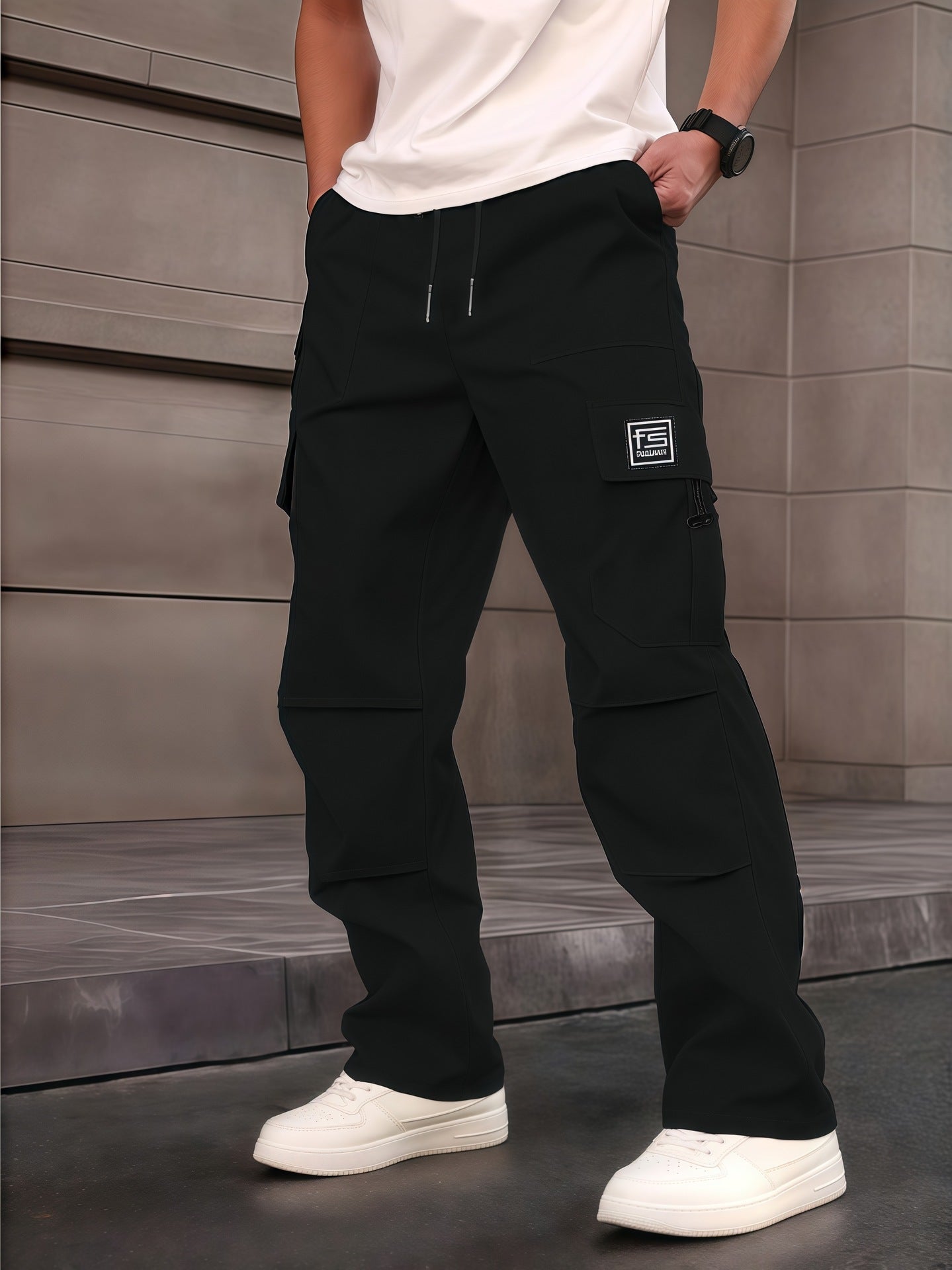 Mens Cargo Pants For All-Season Daily Wear | Straight-L, pocket detail