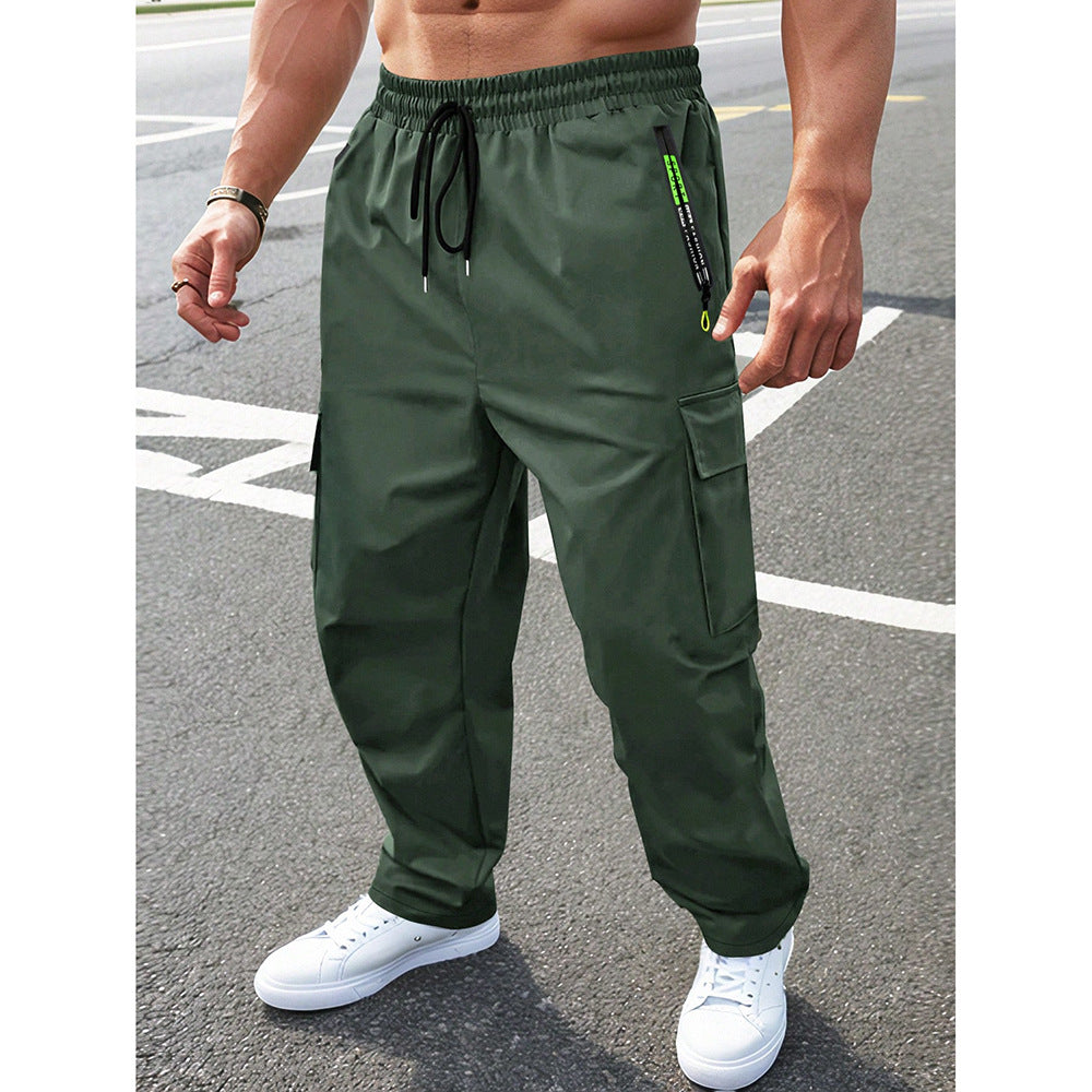 Men's Loose Straight-Leg Workwear Casual Pants