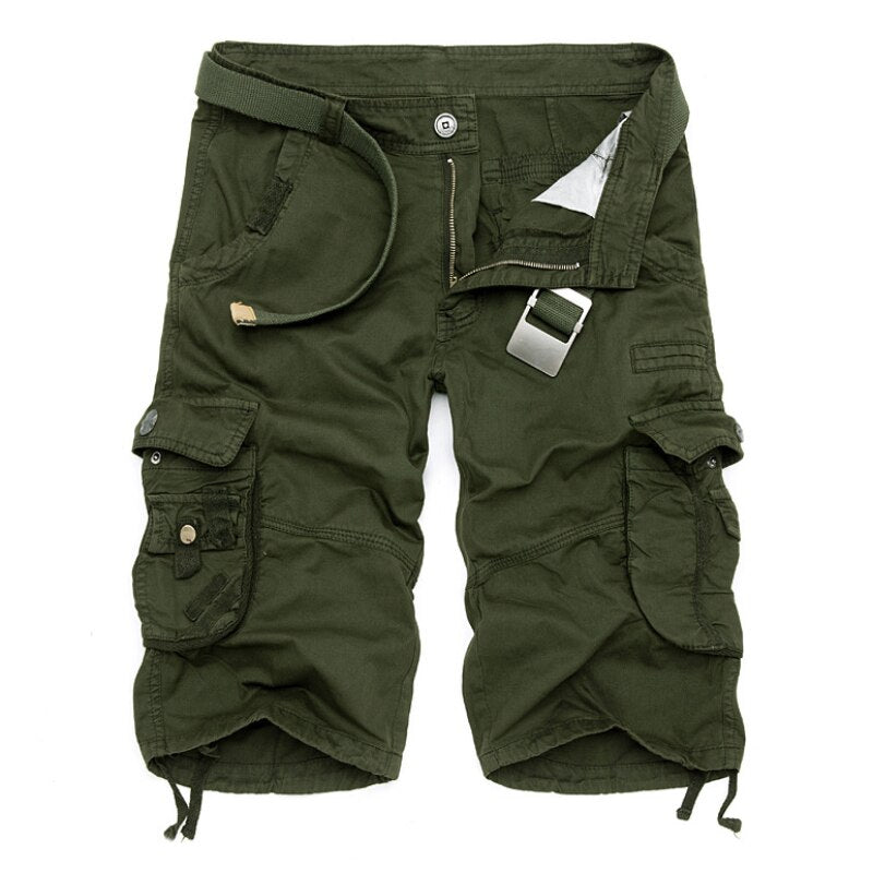 Men's Outdoor Summer Daily Overalls Beach Shorts, size and color chart
