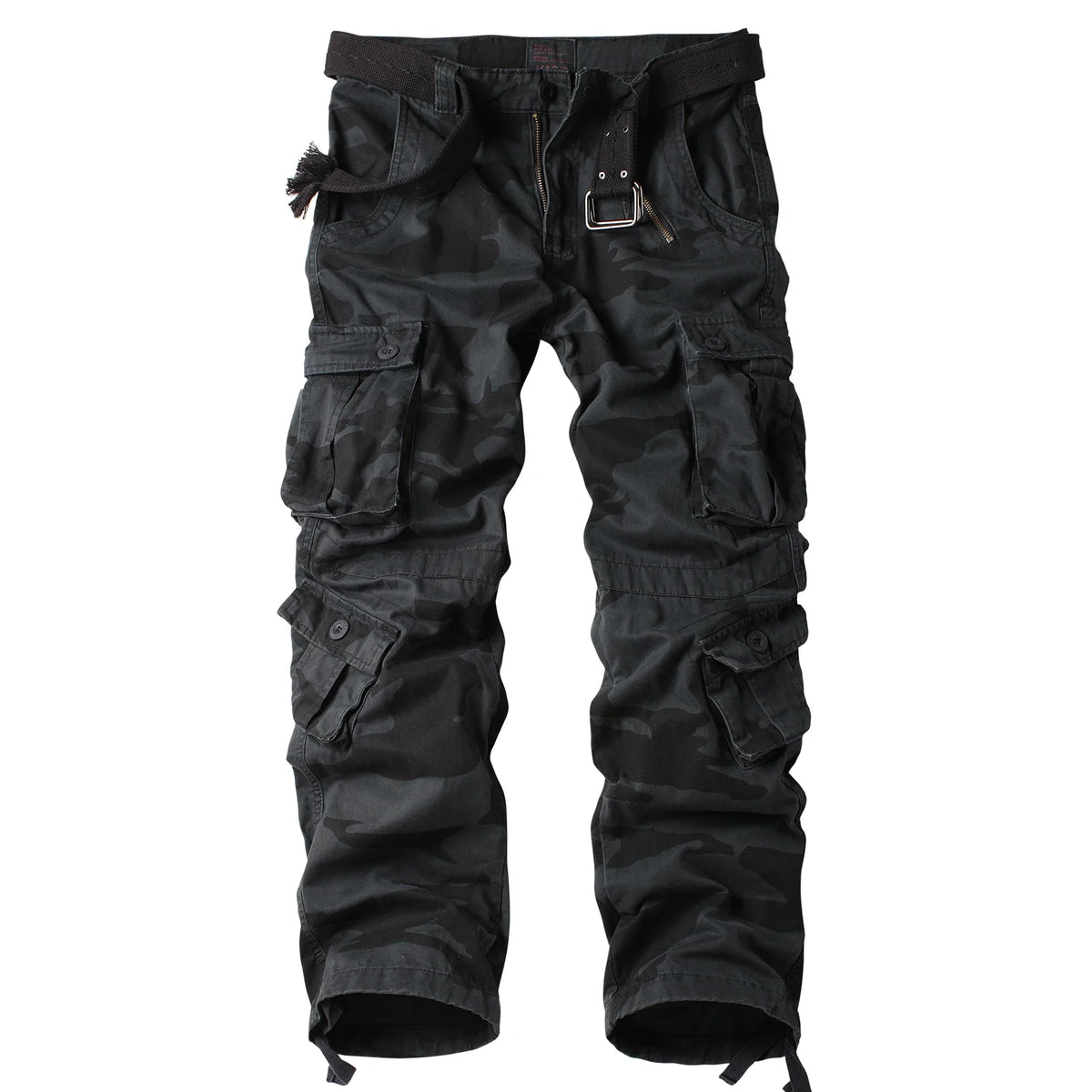 Men's Camo Tactical Multi-Pocket Cargo Pants, size and color chart