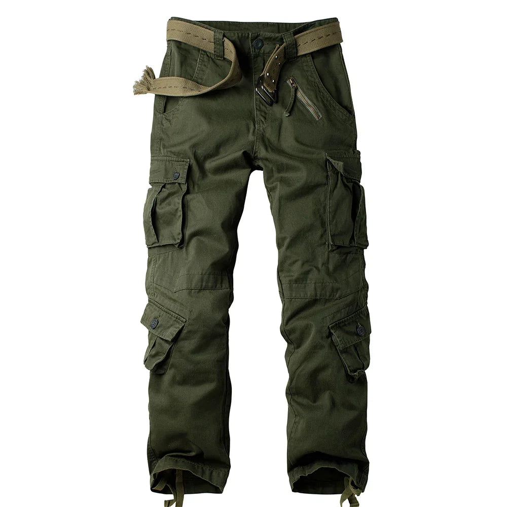 Men's Camo Tactical Multi-Pocket Cargo Pants