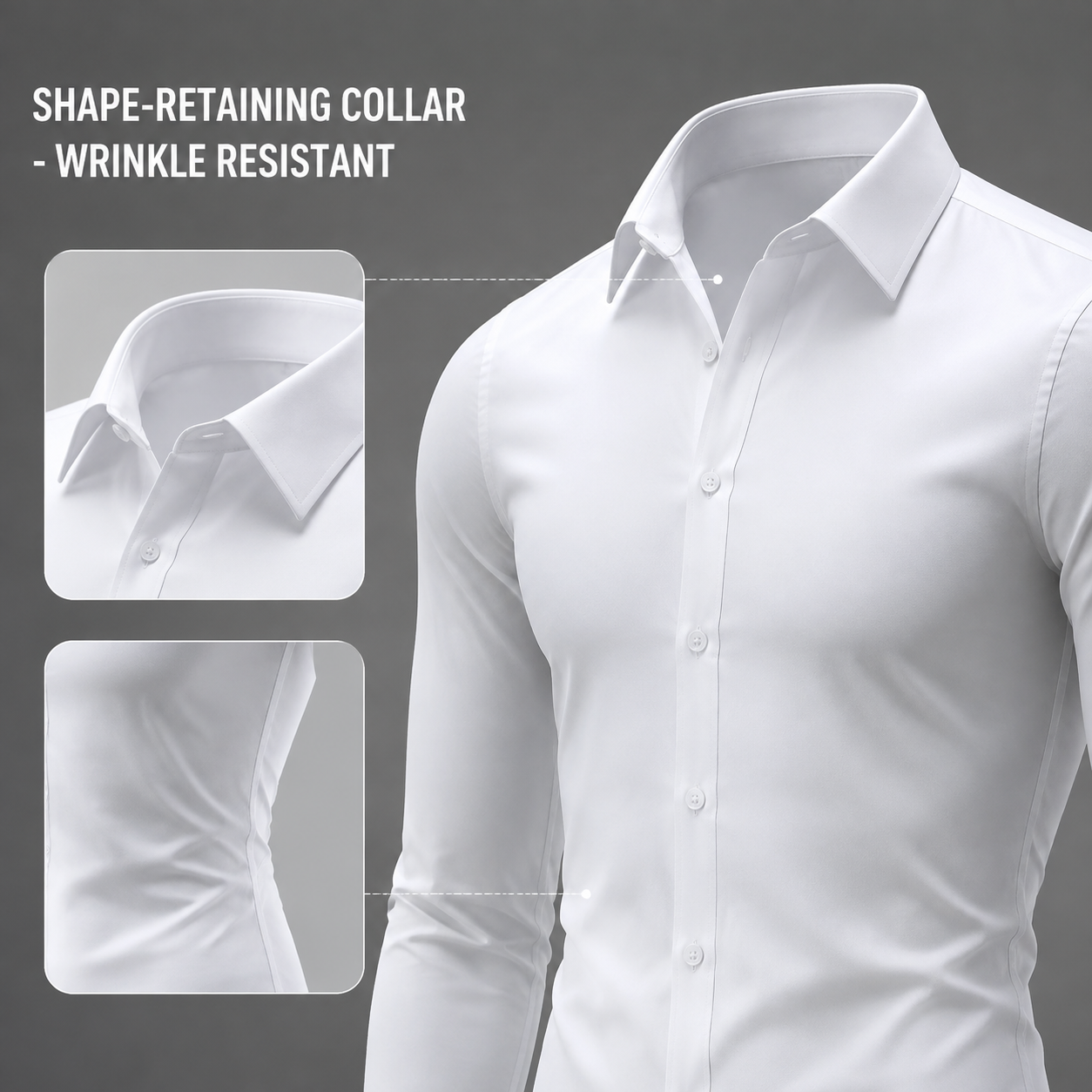 Men's Slim Fit Short Sleeve Dress Shirts