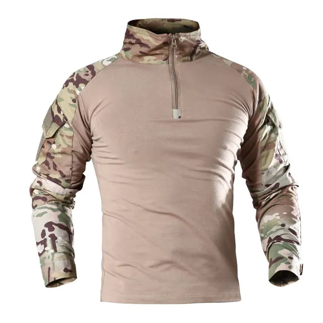 Alpine Tactical Long Sleeve Hiking Shirt, close-up detail