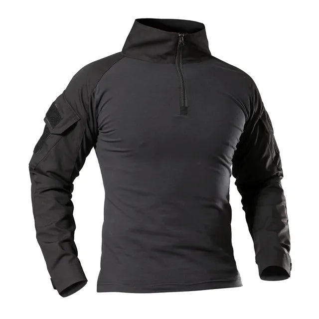 Alpine Tactical Long Sleeve Hiking Shirt, full-length view